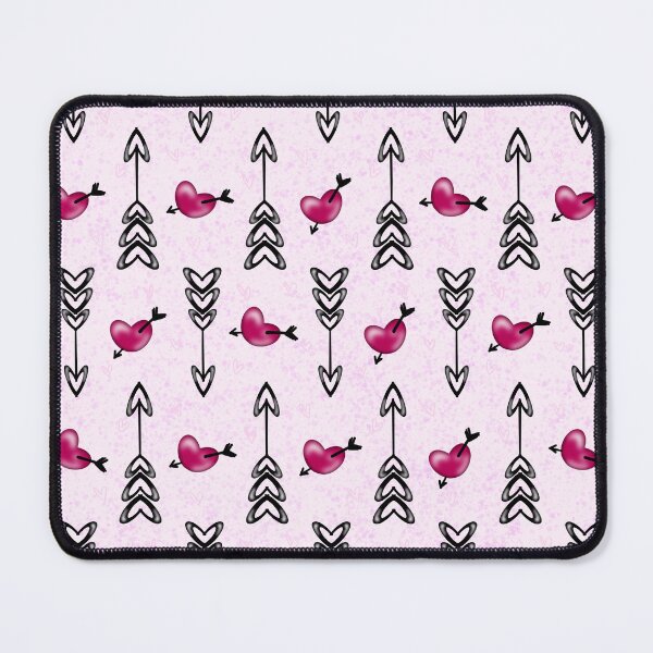 Item preview, Fuschia Pink Hearts And Arrows Pattern – Playful Love Seamless Design designed and sold by Preeyanc.