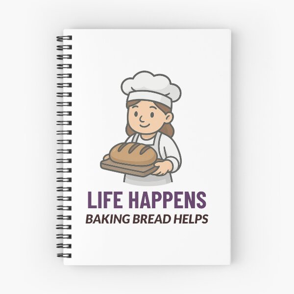 Item preview, Life Happens: Baking Bread Helps (female) designed and sold by AEMcTees.