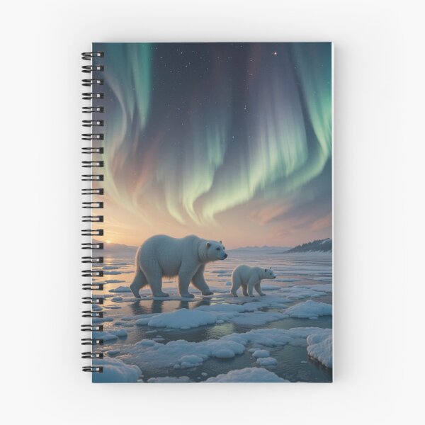 Item preview, Polar Bears Under Northern Lights designed and sold by InezPhotography.