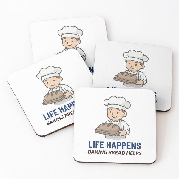 Item preview, Life Happens: Baking Bread Helps (male) designed and sold by AEMcTees.