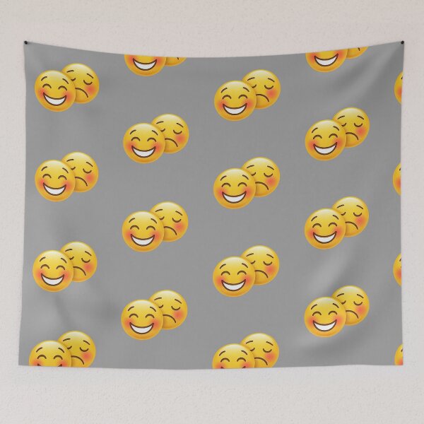 Item preview, Dual Emotion Emoji – 3D Sad Face Hidden Behind a Happy Mask Illustration designed and sold by PixelVibe782.