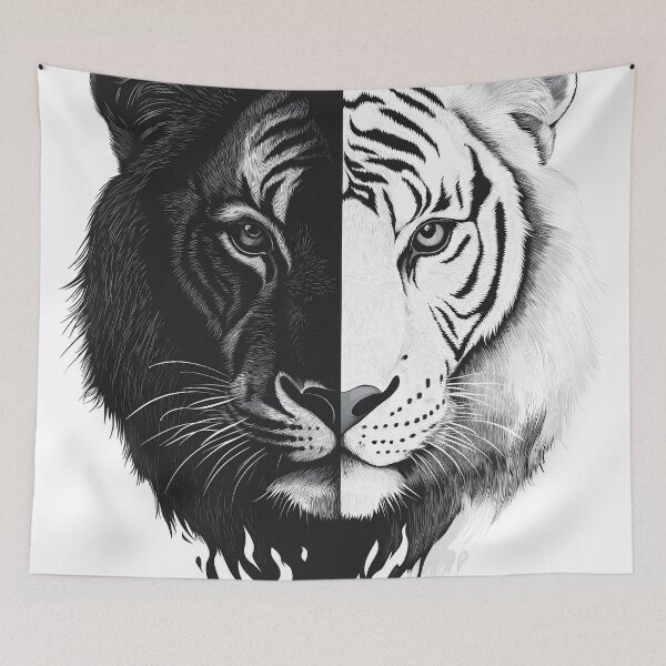 Item preview, Yin Yang Lion Tiger Duality designed and sold by Nytheris.