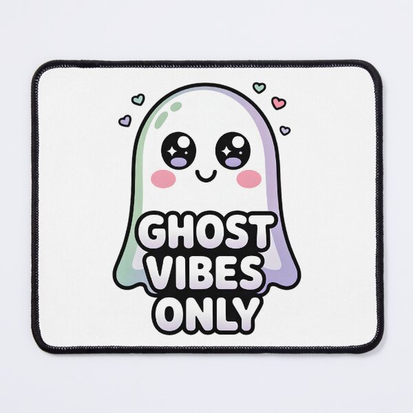Item preview, Cute Kawaii Ghost Vibes Only Illustration designed and sold by StormVape.