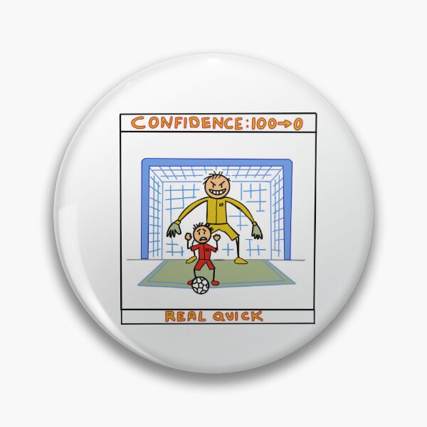 Item preview, Funny Soccer Confidence Drop Comic T-Shirt Gift for Football Fans designed and sold by Popstudio85.