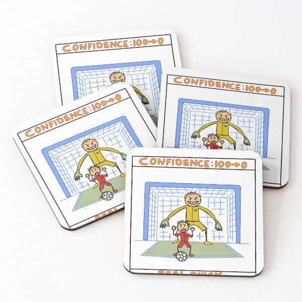 Item preview, Funny Soccer Confidence Drop Comic T-Shirt Gift for Football Fans designed and sold by Popstudio85.