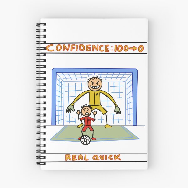Item preview, Funny Soccer Confidence Drop Comic T-Shirt Gift for Football Fans designed and sold by Popstudio85.
