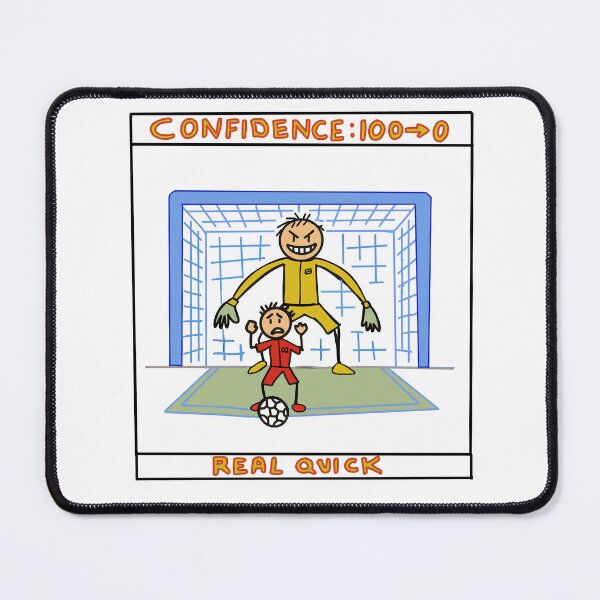 Item preview, Funny Soccer Confidence Drop Comic T-Shirt Gift for Football Fans designed and sold by Popstudio85.