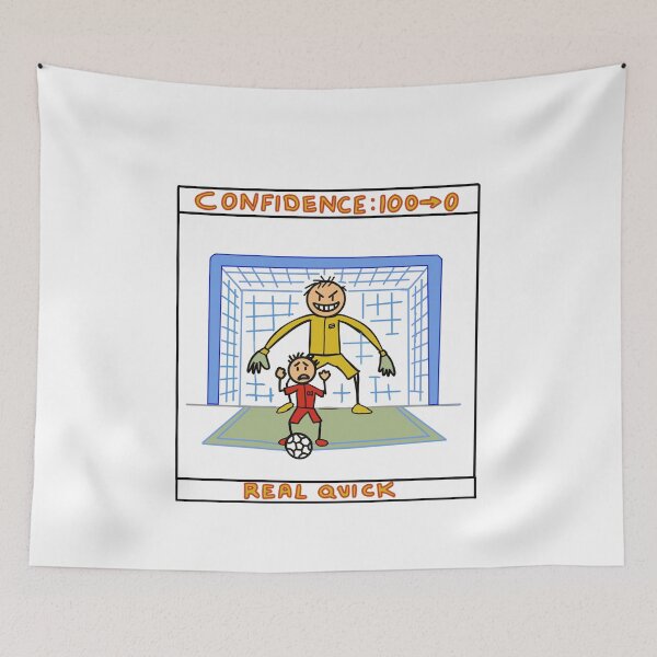 Item preview, Funny Soccer Confidence Drop Comic T-Shirt Gift for Football Fans designed and sold by Popstudio85.