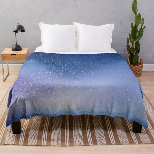 Item preview, Snowfall Under Winter Sky | Dreamy Blue Night Watercolor designed and sold by solynneart.