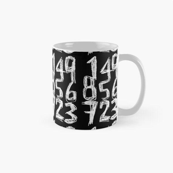 Item preview, Random White Numbers Numberblock designed and sold by badlydrawnbabe.