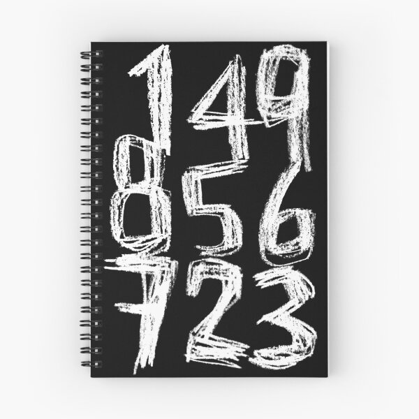 Item preview, Random White Numbers Numberblock designed and sold by badlydrawnbabe.