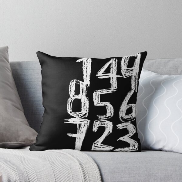 Item preview, Random White Numbers Numberblock designed and sold by badlydrawnbabe.