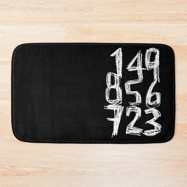 Item preview, Random White Numbers Numberblock designed and sold by badlydrawnbabe.