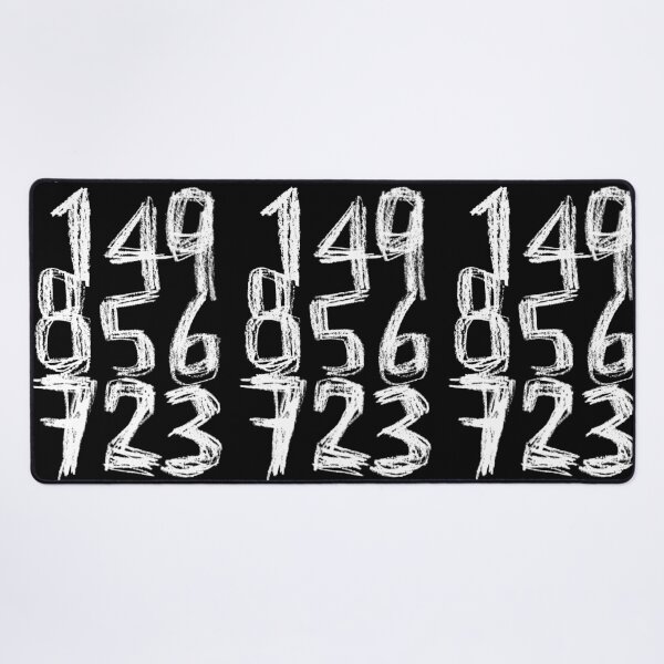 Item preview, Random White Numbers Numberblock designed and sold by badlydrawnbabe.