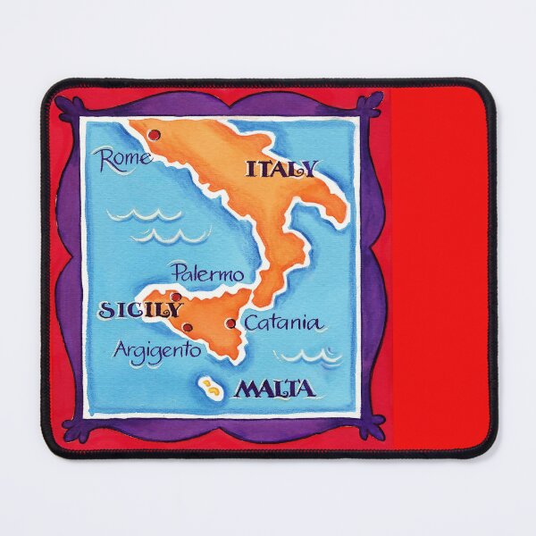 Item preview, Map of Italy, Sicily and Malta as a Watercolour illustration designed and sold by Dani Vittz.