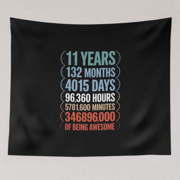 Item preview, 11 Years 132 Months Of Being Awesome 11th Birthday  designed and sold by MathisBellanger.