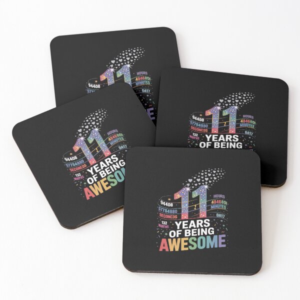 Item preview, 11 Years Of Being Awesome 11th Birthday Party 132 Months  designed and sold by MathisBellanger.