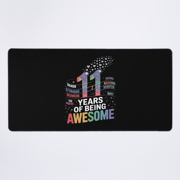 Item preview, 11 Years Of Being Awesome 11th Birthday Party 132 Months designed and sold by MathisBellanger.
