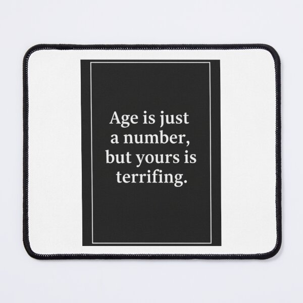 Item preview, Age is just a number, terrifying Birthday cake gift christmas meme prank funny weird designed and sold by CheeseBlueprint.