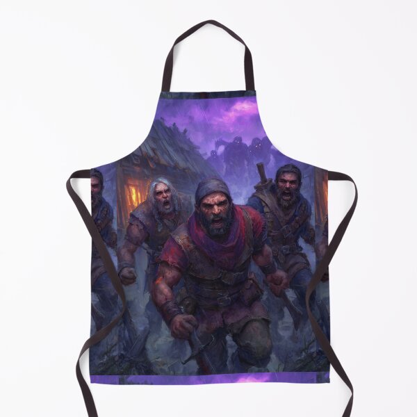 Item preview, Desperate men escape the ghouls' purple, stormy wrath. designed and sold by Piotrek0001.