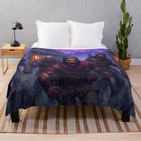 Item preview, Desperate men escape the ghouls' purple, stormy wrath. designed and sold by Piotrek0001.