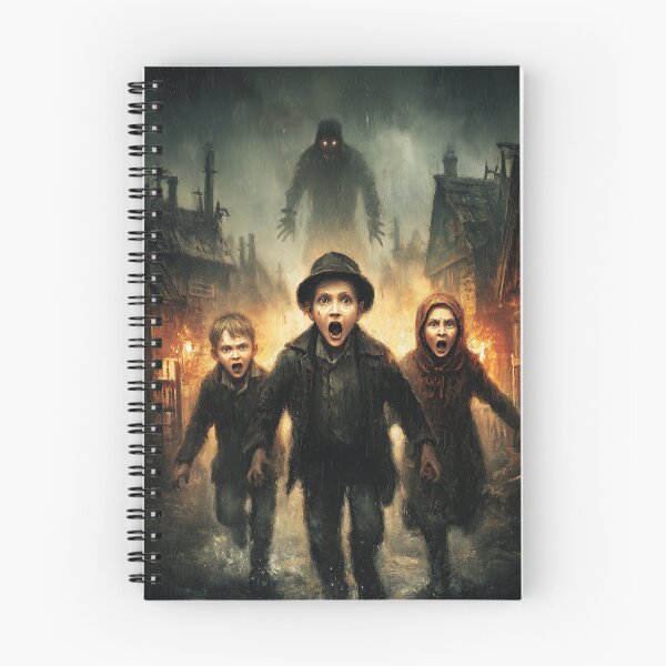 Item preview, Fleeing the burning streets and the lone phantom. designed and sold by Piotrek0001.