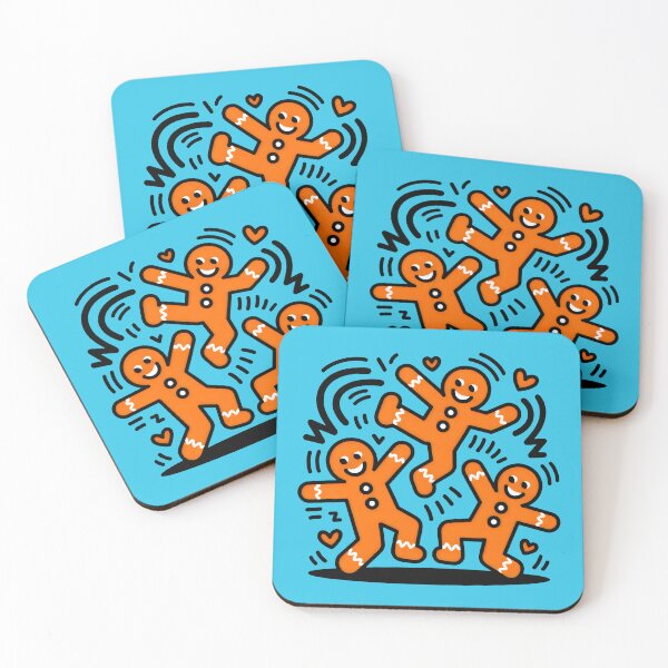 Item preview, Three Gingerbread Men in a Whirl of Holiday Fun designed and sold by SplashTastic.
