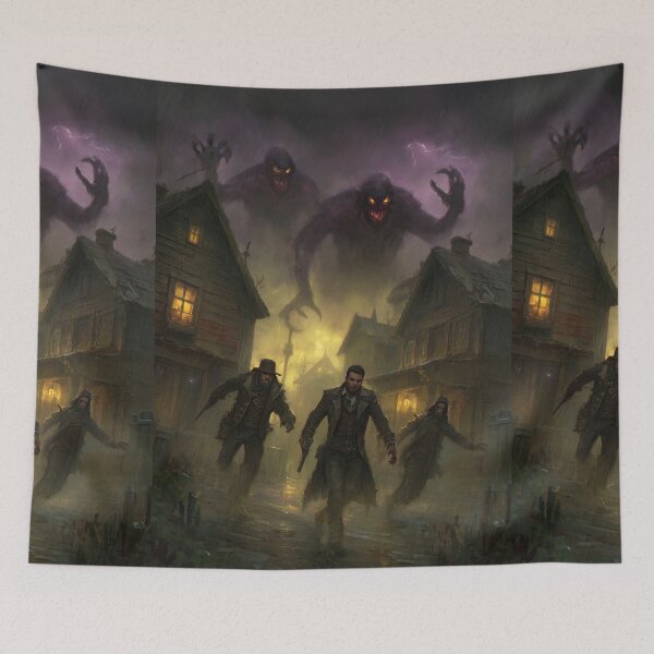 Item preview, Hunted through the storm by spectral purple monsters. designed and sold by Piotrek0001.