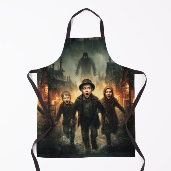 Item preview, Fleeing the burning streets and the lone phantom. designed and sold by Piotrek0001.