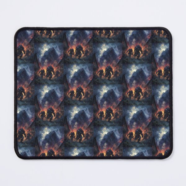 Item preview, Warriors retreat from the giant roaring fire titan. designed and sold by Piotrek0001.
