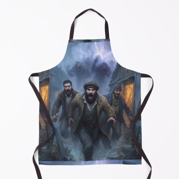Item preview, Three workers flee the ghouls of the port. designed and sold by Piotrek0001.