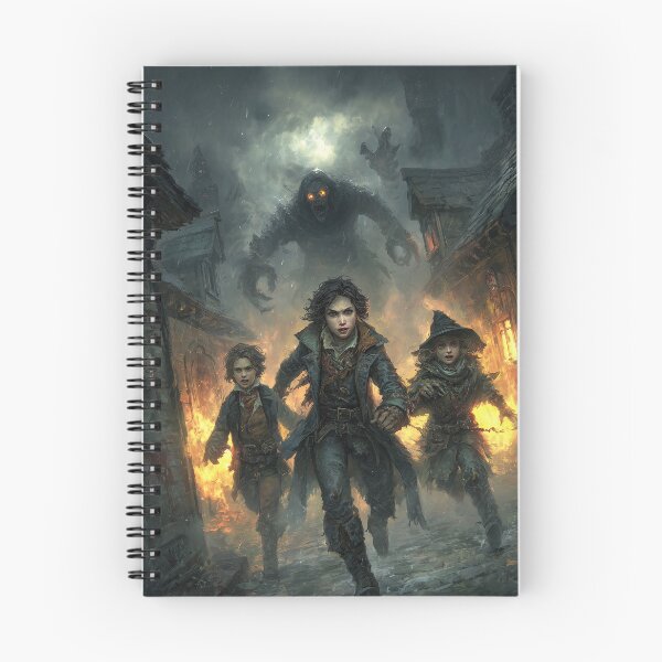Item preview, Escaping the city of fire, rain, and shadows. designed and sold by Piotrek0001.