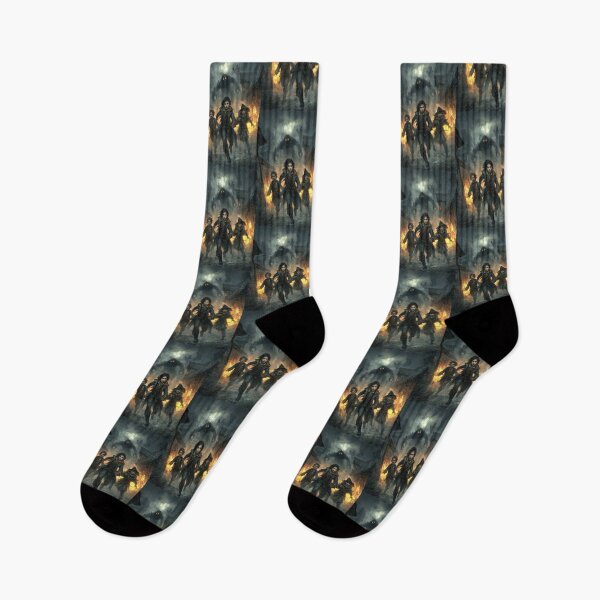 Item preview, Escaping the city of fire, rain, and shadows. designed and sold by Piotrek0001.