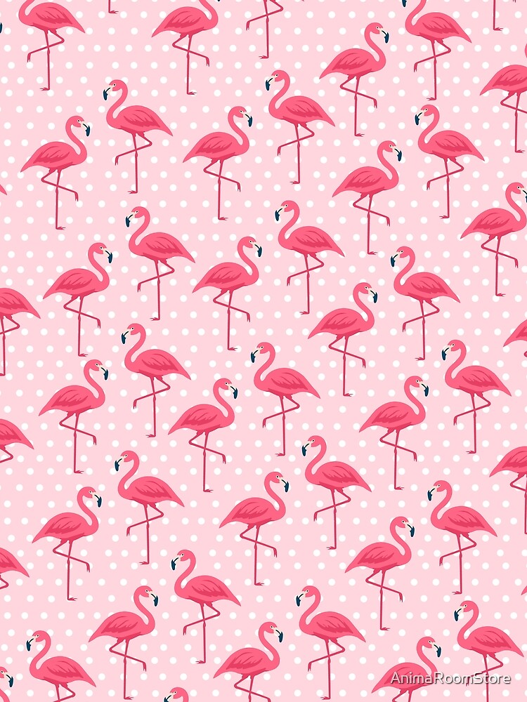 Thumbnail 3 of 3, Scarf, Pattern Flamingos designed and sold by AnimaRoomStore.