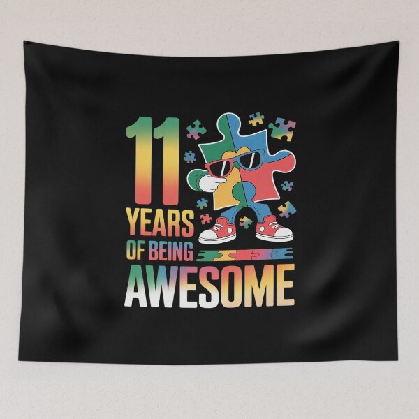 Item preview, 11 Years Of Being Awesome Birthday Dabbing Autism Puzzle  designed and sold by MathisBellanger.