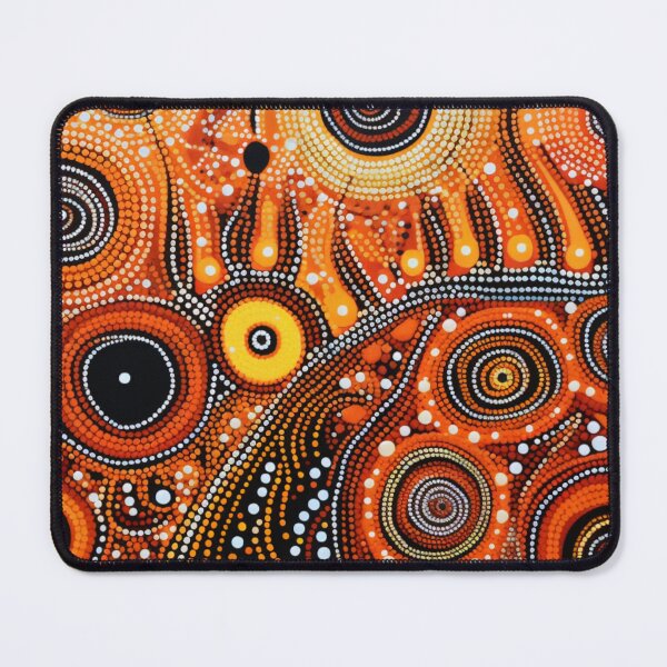 Item preview, Aboriginal Inspired Dot Art - The Serenity Of Lava And Fire designed and sold by GrinGalore.
