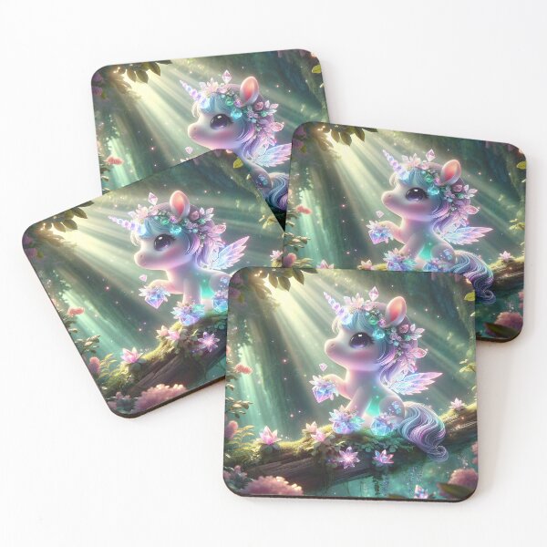 Item preview, Crystalline Dreams – The Baby Unicorn designed and sold by Buttonquill.