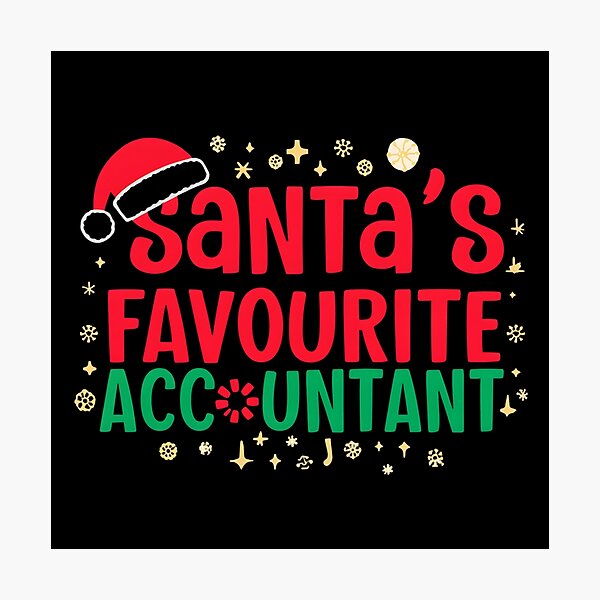 Item preview, Santa’s Favourite Accountant – Funny Christmas Accounting Design designed and sold by Graphic Therapist.