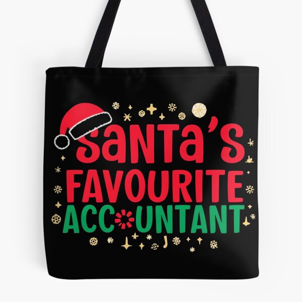 Aperçu de l'œuvre Le comptable préféré du Père Noël – Conception comptable amusante pour Noël créée et vendue par Graphic Therapist.