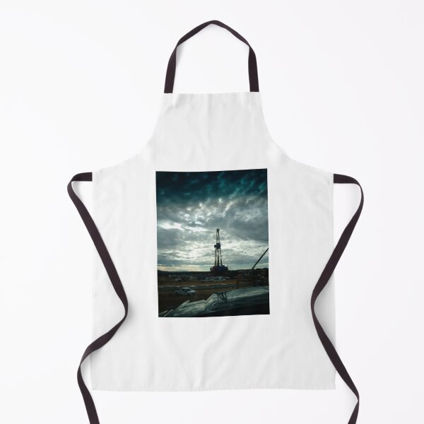 Item preview, Oilfield Rig at Dusk – Strength Beneath the Clouds designed and sold by FreedomGarage.