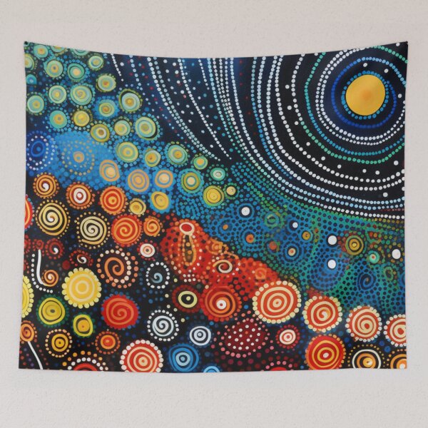 Item preview, Aboriginal Inspired Dot Art - The Tranquility of Photosynthesis designed and sold by GrinGalore.