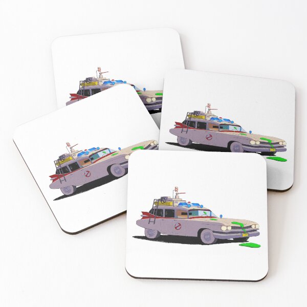 Item preview, Ghostbusters Ecto-1 – Cartoon Illustration of the Iconic Movie Car designed and sold by The A-Press.