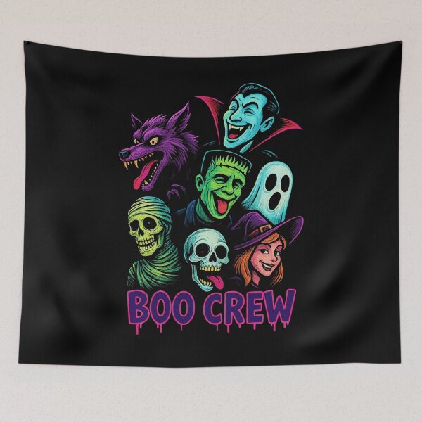 Item preview, Colorful Halloween Monster Squad Artwork designed and sold by Mewra.