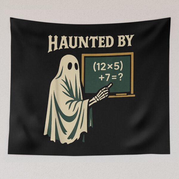 Item preview, Haunted by 6-7 Halloween 67 Math Teacher Ghost designed and sold by Lukechapma.