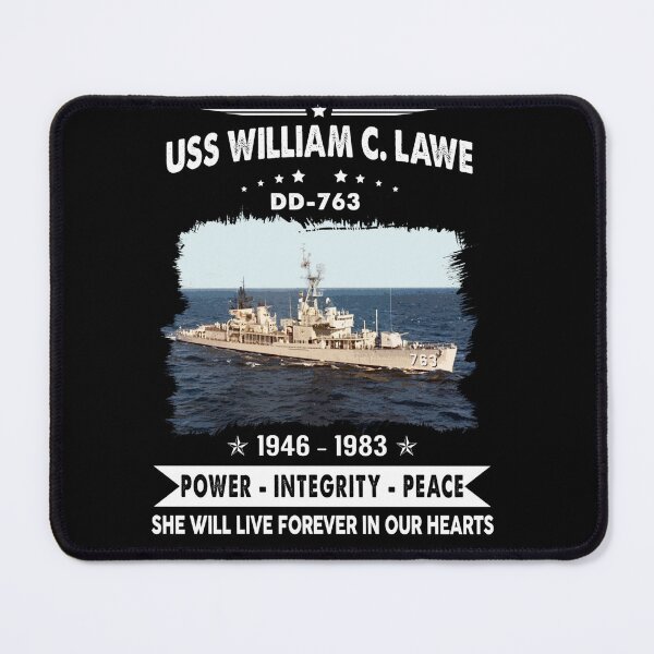 Item preview, USS William C. Lawe, Navy Veteran Mens Gift Idea Husband, Dad, Grandpa designed and sold by Timeless Bond Designs.