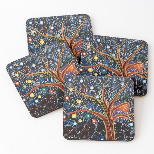 Item preview, Aboriginal Inspired Dot Art - Tree of Life designed and sold by GrinGalore.