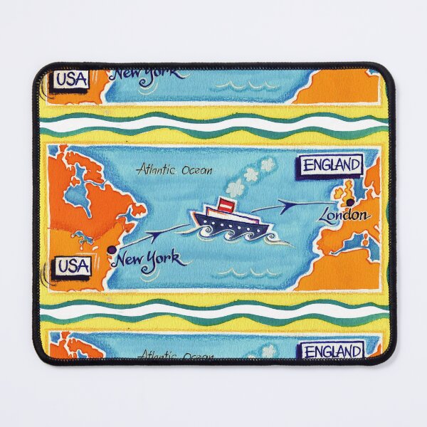 Item preview, New York to London Map in Watercolour  designed and sold by Dani Vittz.