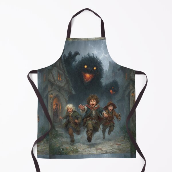 Item preview, The little folk flee the forest beast's glowing maw. designed and sold by Piotrek0001.
