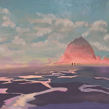Artwork thumbnail, Haystack Rock by Cosmicmess