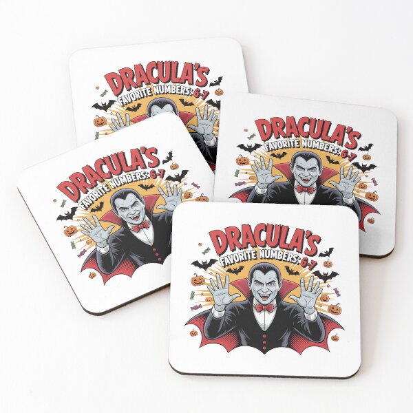 Item preview, Dracula Favorite Numbers Halloween Fun Art designed and sold by smilesupplyco..